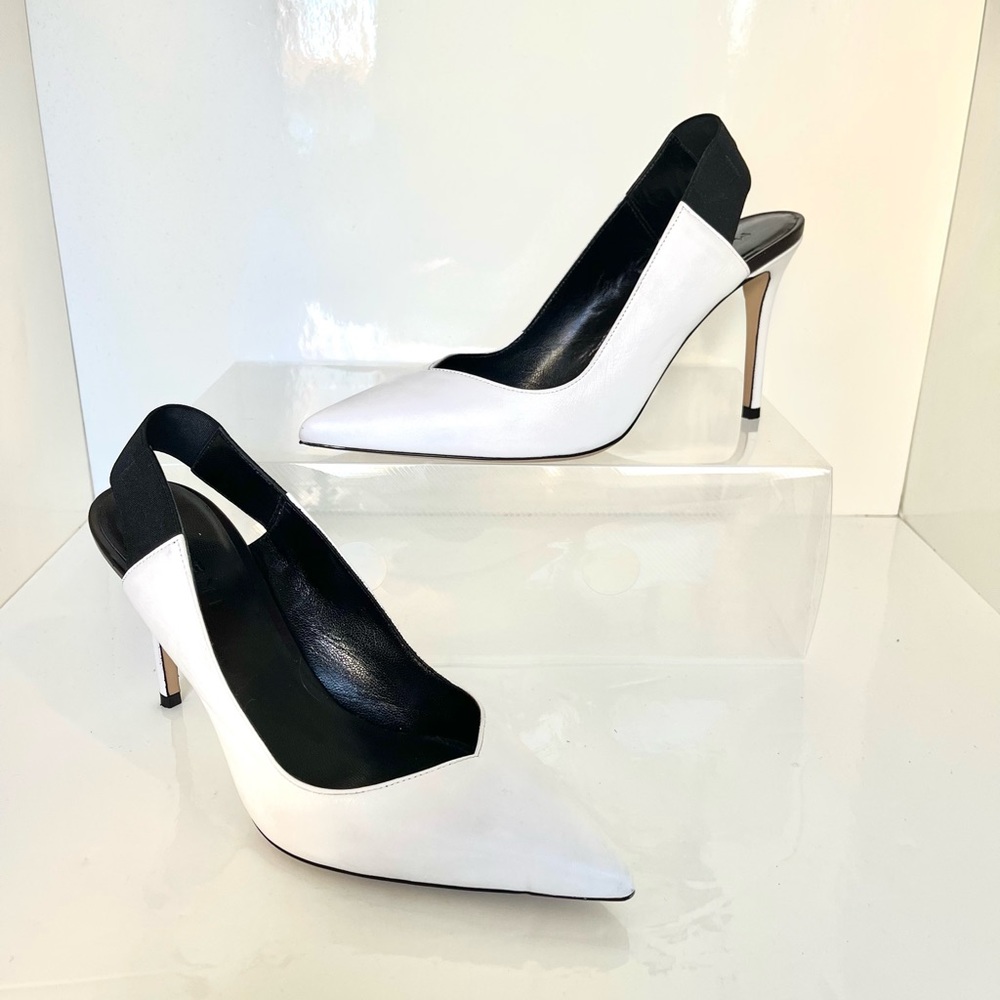 M-GEMI Italian Designer Leather Heels - Picture 2 of 7